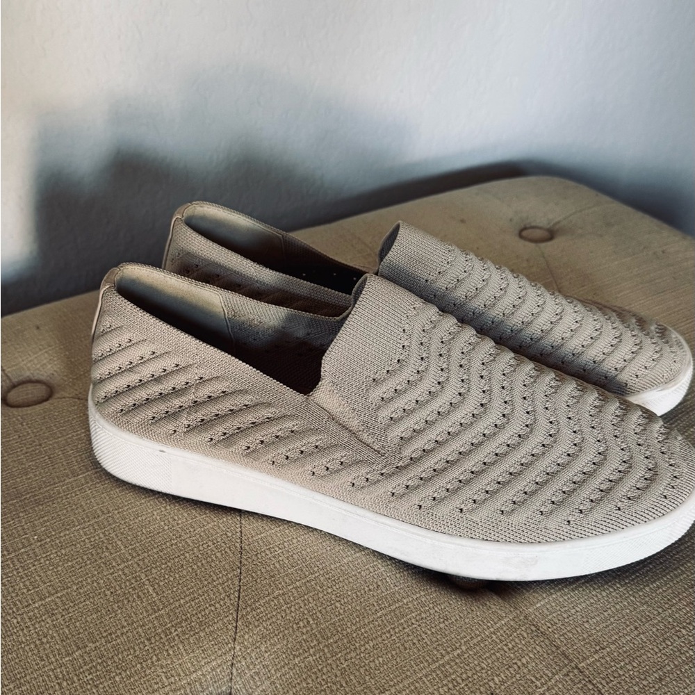 White Mountain Women's Slip-On Knit Casual Sneakers - Taupe